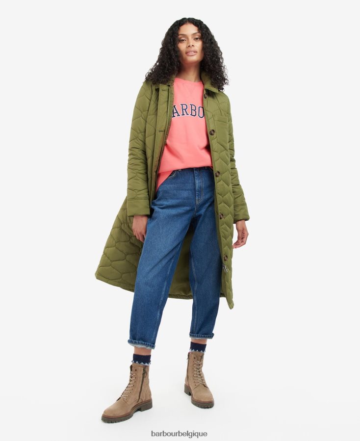 vêtements Barbour veste matelassée daria tranchée légère femmes T2L6ZP1420