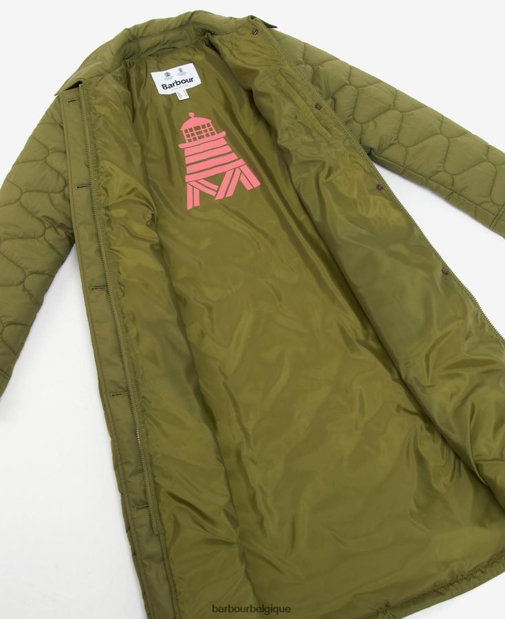 vêtements Barbour veste matelassée daria tranchée légère femmes T2L6ZP1420