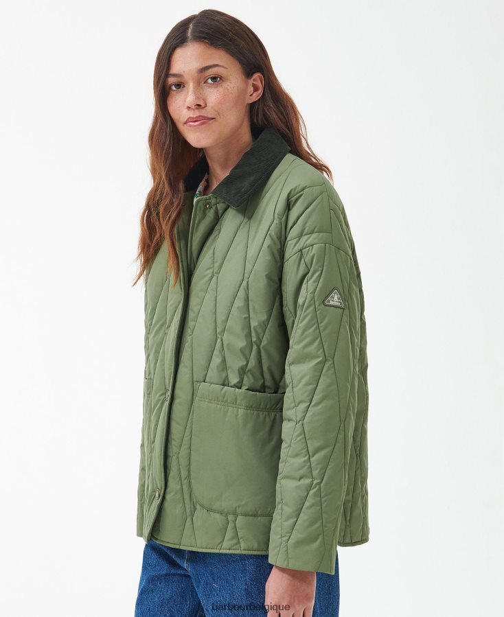 vêtements Barbour veste matelassée delphinium olivine femmes T2L6ZP1401
