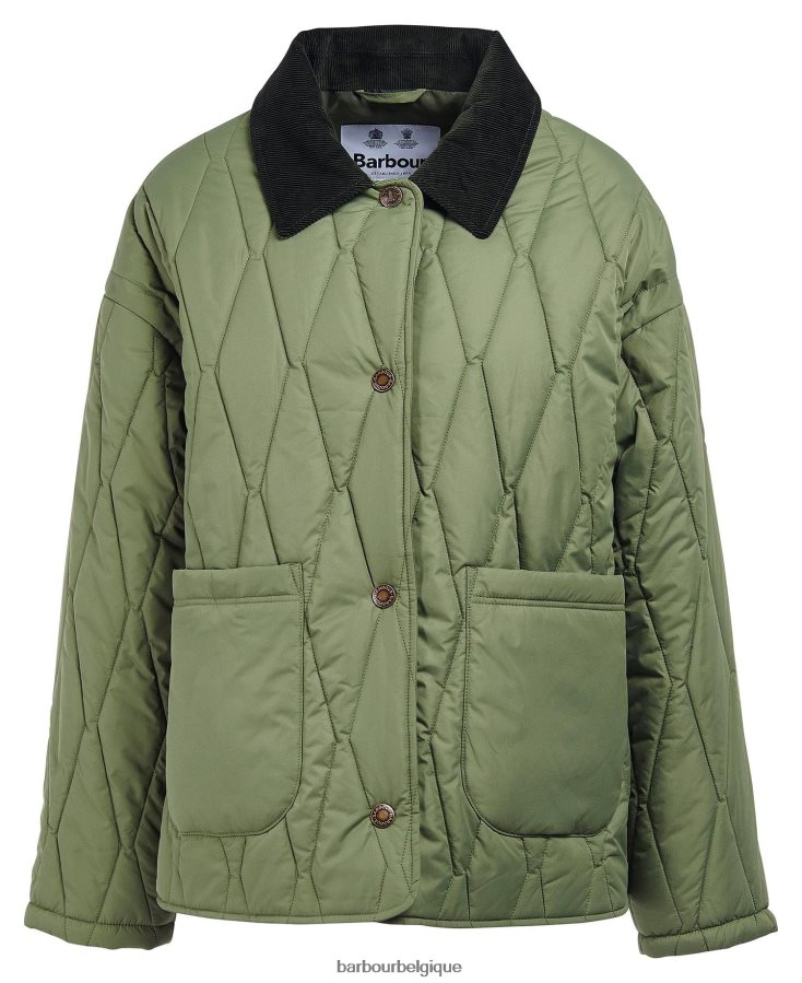 vêtements Barbour veste matelassée delphinium olivine femmes T2L6ZP1401