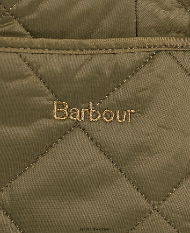 vêtements Barbour veste matelassée deveron olive noire femmes T2L6ZP1399