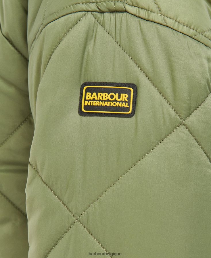 vêtements Barbour veste matelassée falkenberg carreaux vert nuit/vert nuit femmes T2L6ZP1447