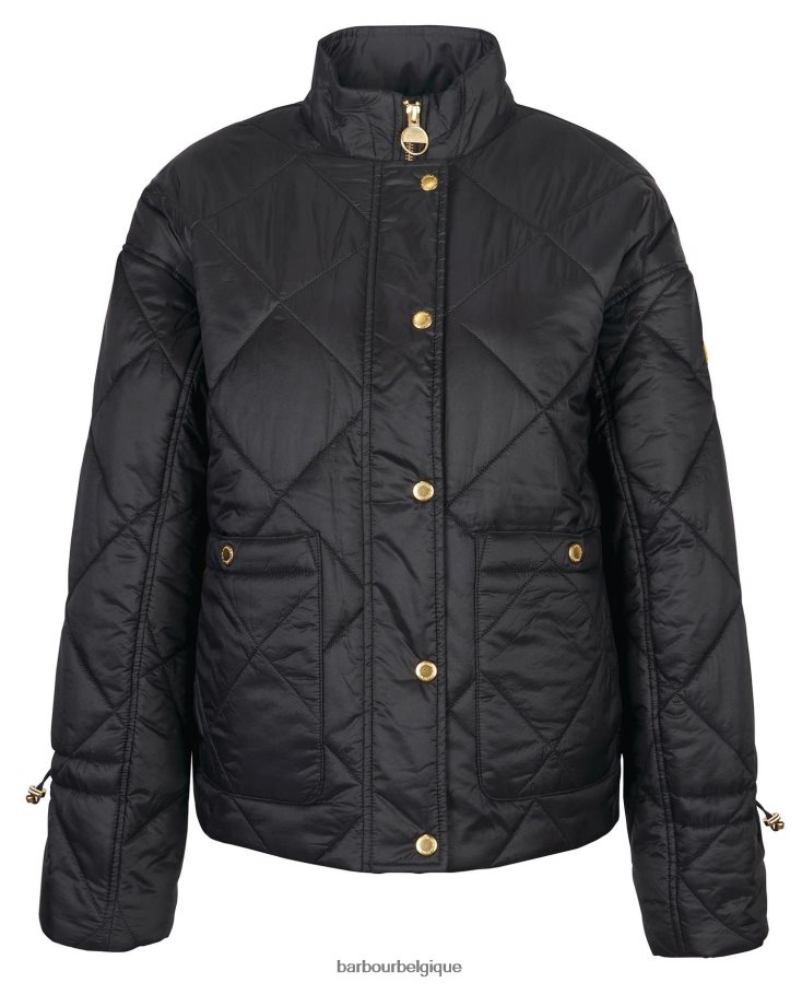 vêtements Barbour veste matelassée falkenberg carreaux vert nuit/vert nuit femmes T2L6ZP1452