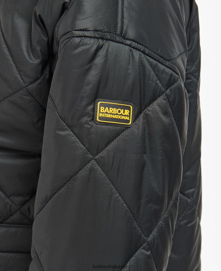 vêtements Barbour veste matelassée falkenberg carreaux vert nuit/vert nuit femmes T2L6ZP1452