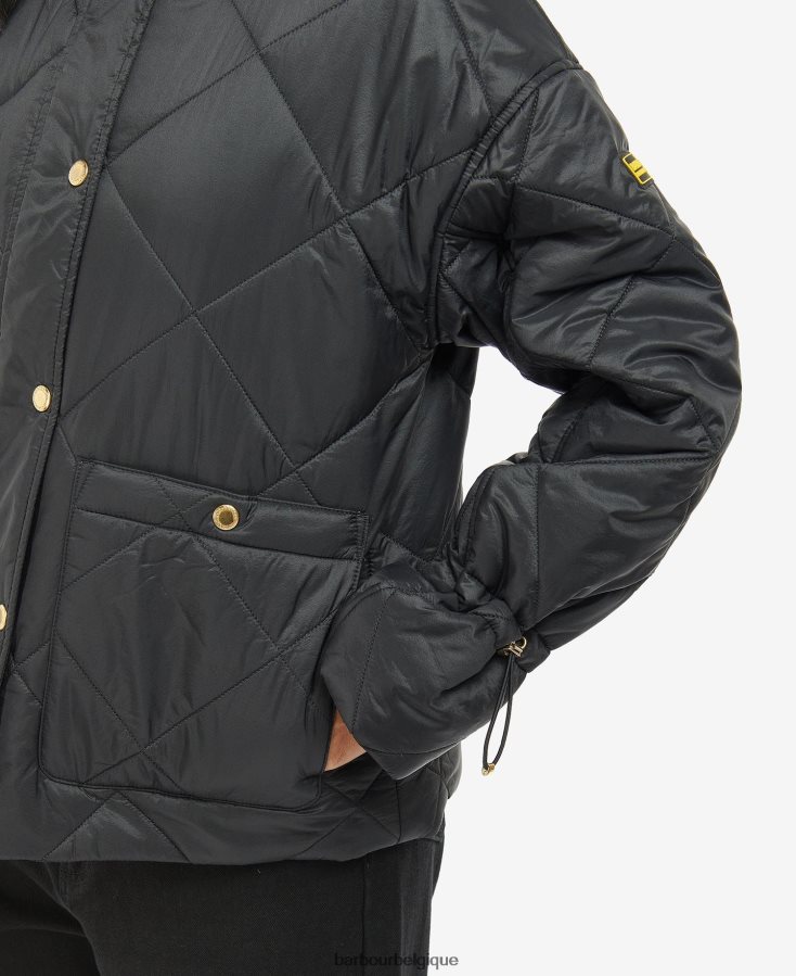 vêtements Barbour veste matelassée falkenberg carreaux vert nuit/vert nuit femmes T2L6ZP1452