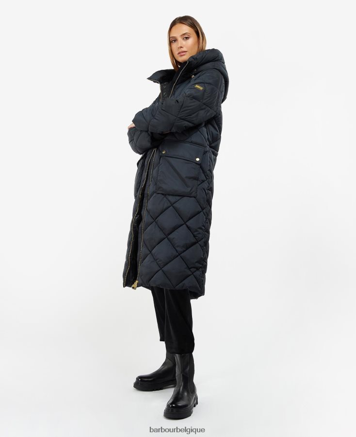 vêtements Barbour veste matelassée gotland noir classique femmes T2L6ZP1440