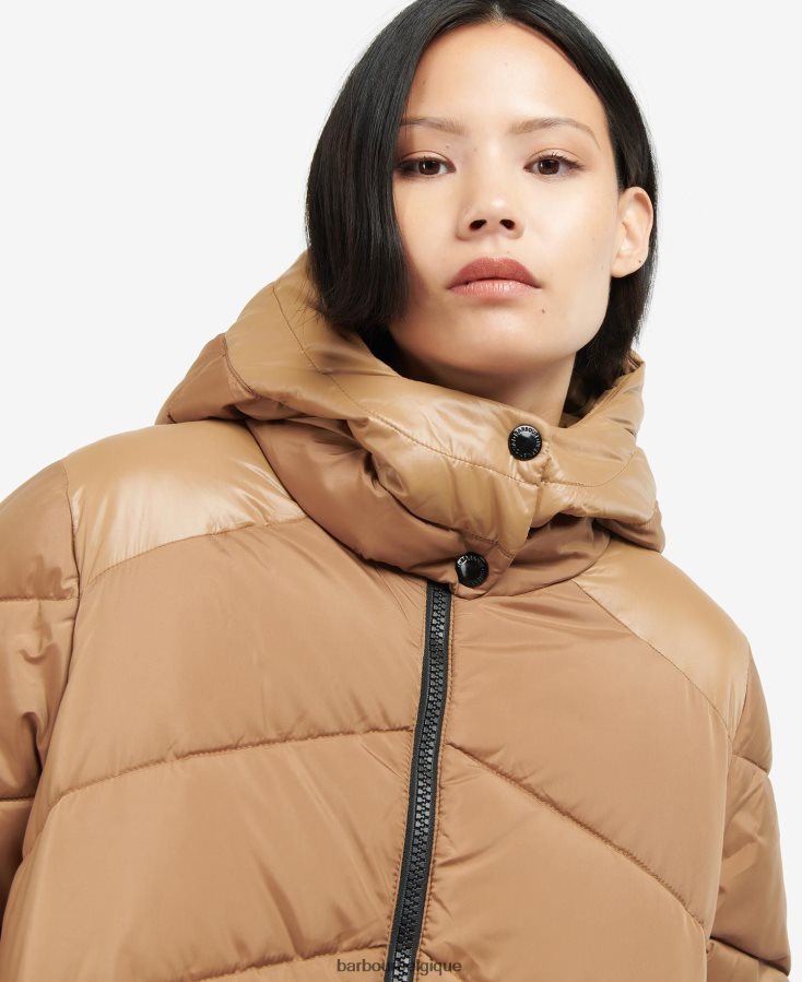 vêtements Barbour veste matelassée homerun cendre brûlée femmes T2L6ZP1522