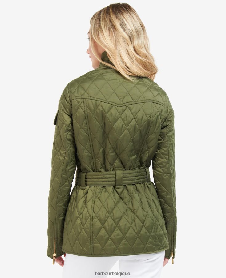 vêtements Barbour veste matelassée internationale vert minuit femmes T2L6ZP1483