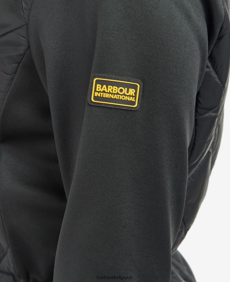 vêtements Barbour veste matelassée jensons vert minuit femmes T2L6ZP1489