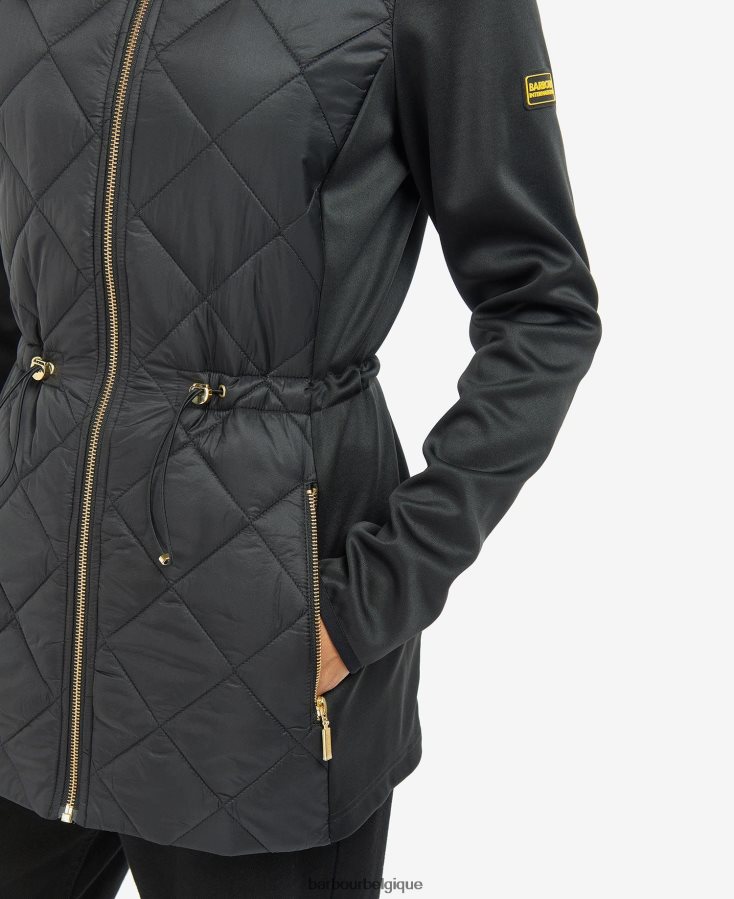 vêtements Barbour veste matelassée jensons vert minuit femmes T2L6ZP1489