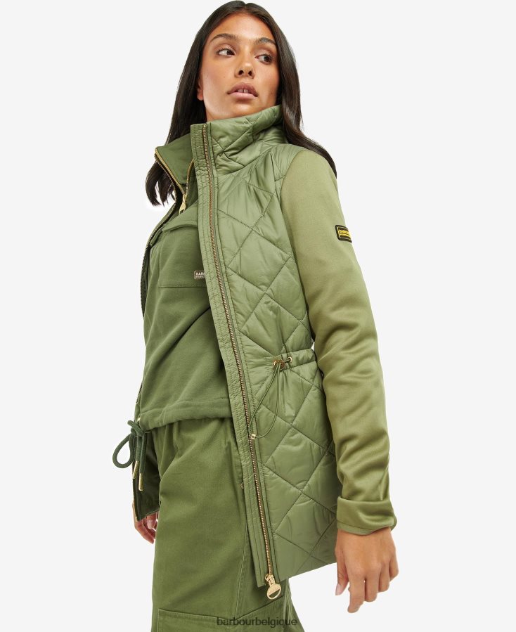 vêtements Barbour veste matelassée jensons vert minuit femmes T2L6ZP1491
