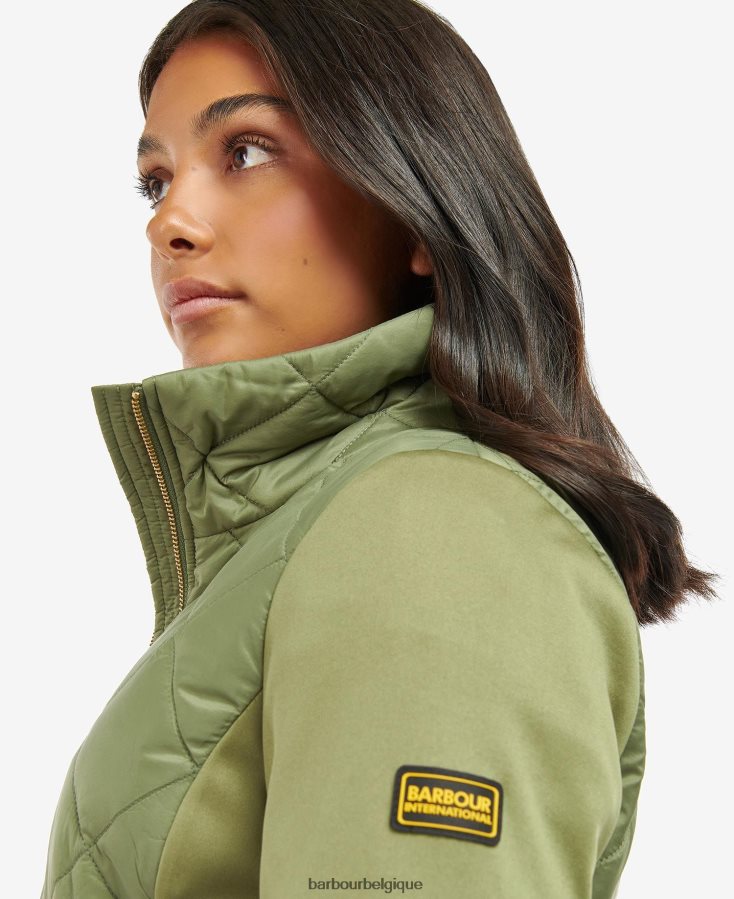 vêtements Barbour veste matelassée jensons vert minuit femmes T2L6ZP1491