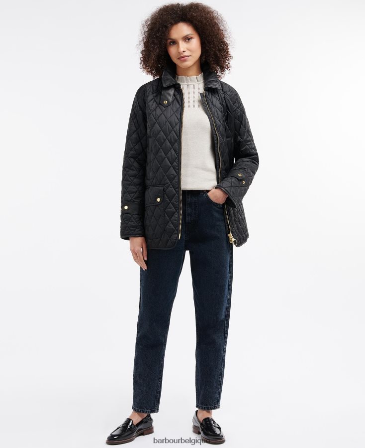 vêtements Barbour veste matelassée kelham noir/ancien femmes T2L6ZP1412