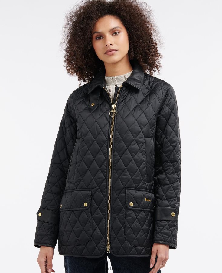 vêtements Barbour veste matelassée kelham noir/ancien femmes T2L6ZP1412