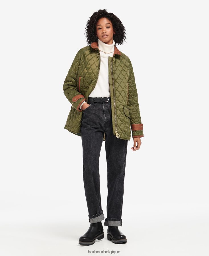 vêtements Barbour veste matelassée kelham noir/ancien femmes T2L6ZP1462