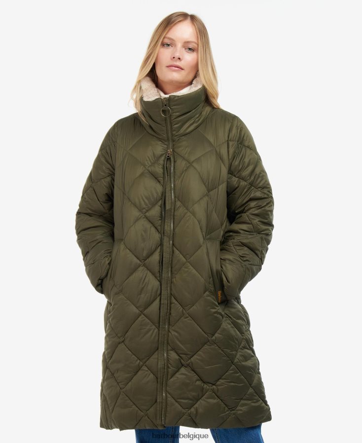 vêtements Barbour veste matelassée kilmory feuille de fougère/tartan classique femmes T2L6ZP1514
