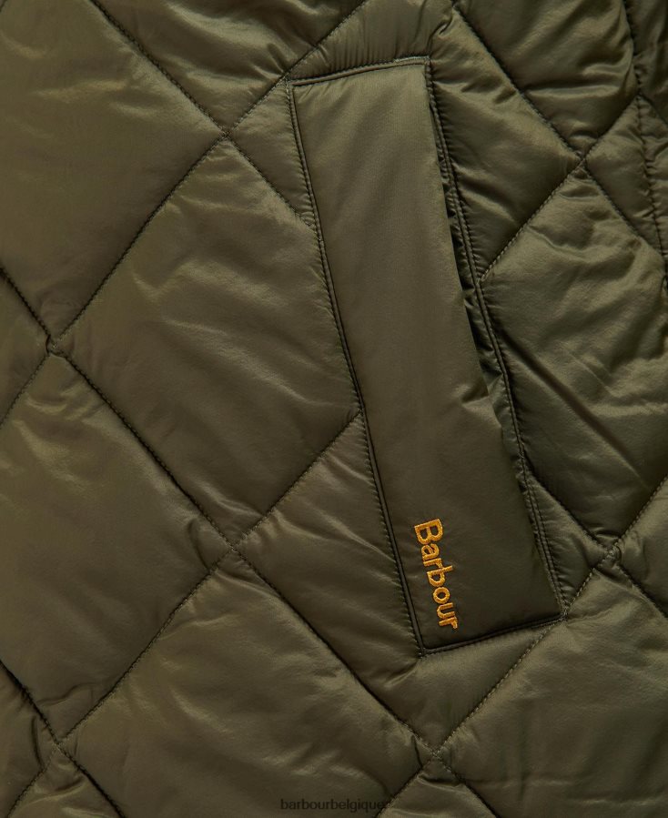 vêtements Barbour veste matelassée kilmory feuille de fougère/tartan classique femmes T2L6ZP1514