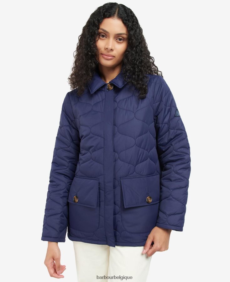 vêtements Barbour veste matelassée leilani encre éternelle femmes T2L6ZP1498