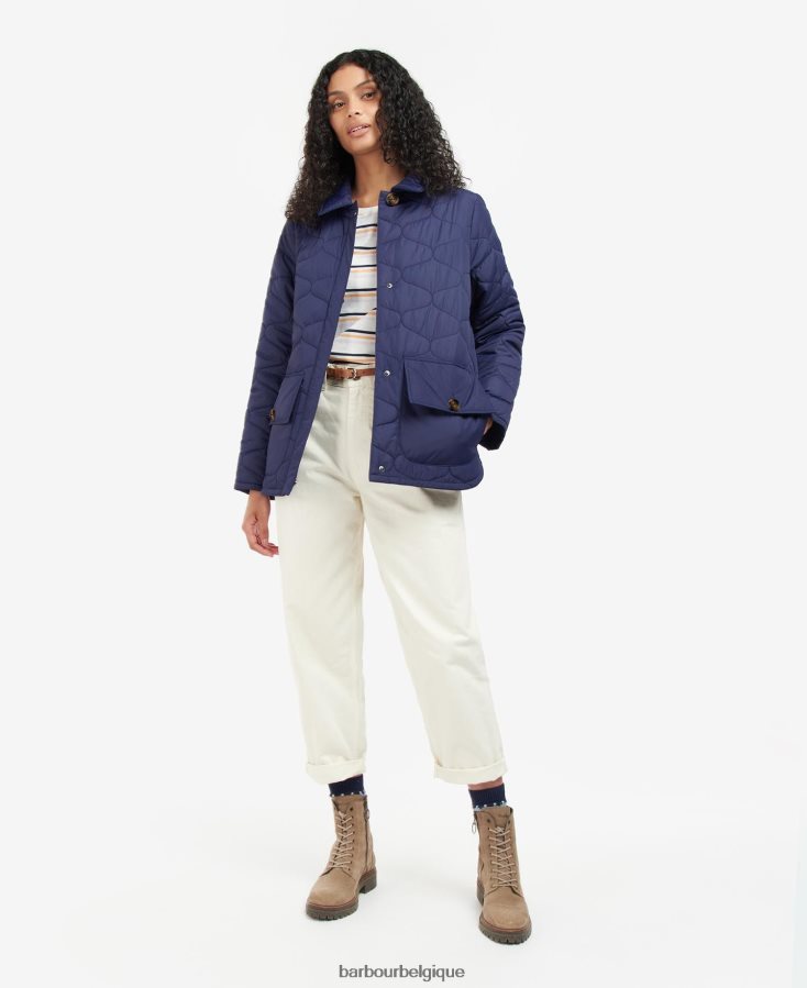 vêtements Barbour veste matelassée leilani encre éternelle femmes T2L6ZP1498