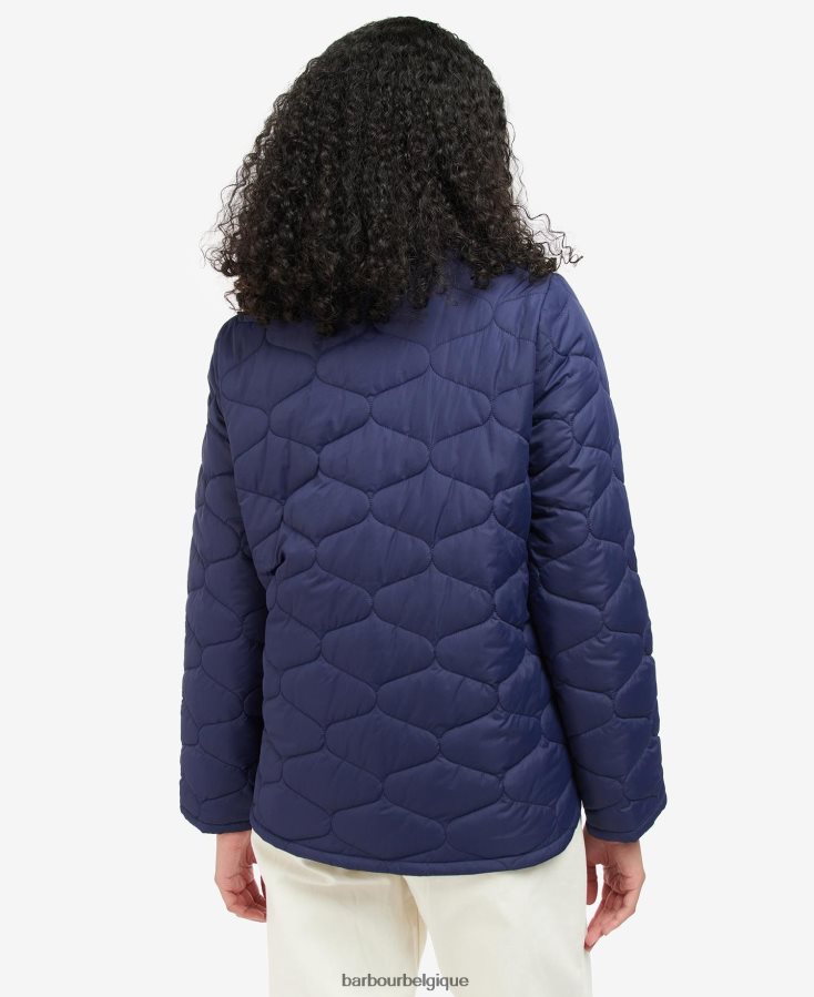 vêtements Barbour veste matelassée leilani encre éternelle femmes T2L6ZP1498