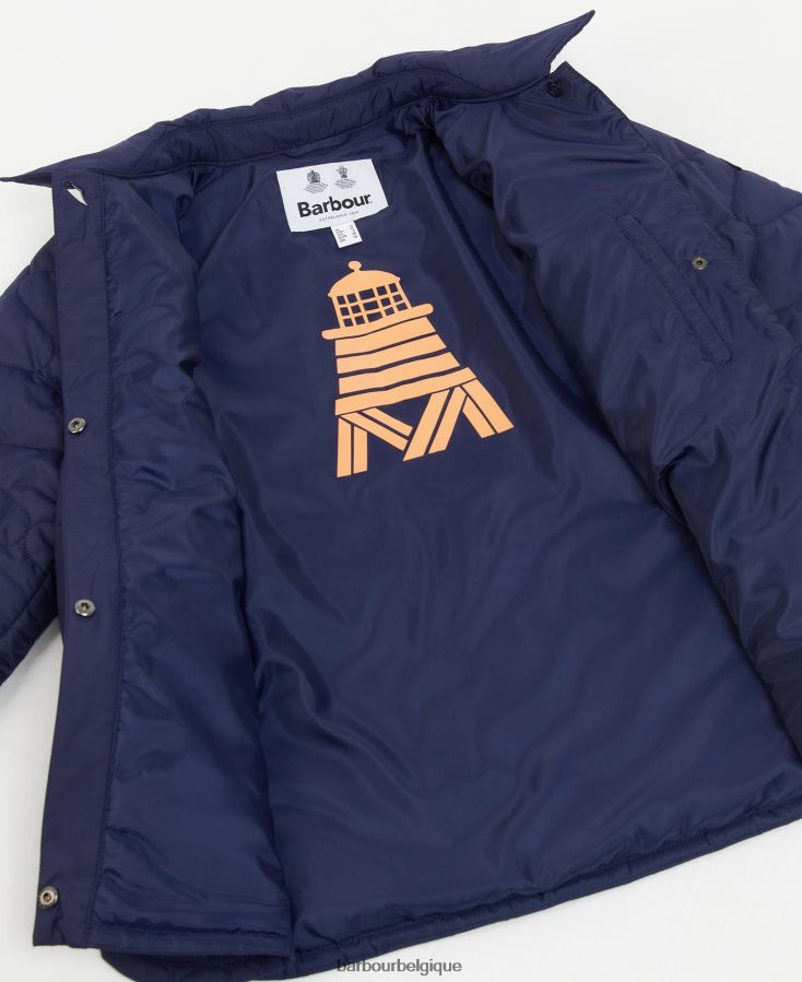 vêtements Barbour veste matelassée leilani encre éternelle femmes T2L6ZP1498