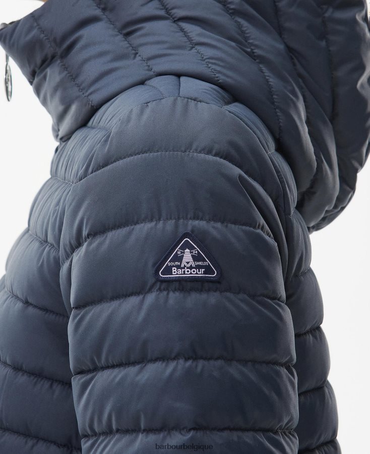 vêtements Barbour veste matelassée oxeye bleu marine foncé femmes T2L6ZP1453