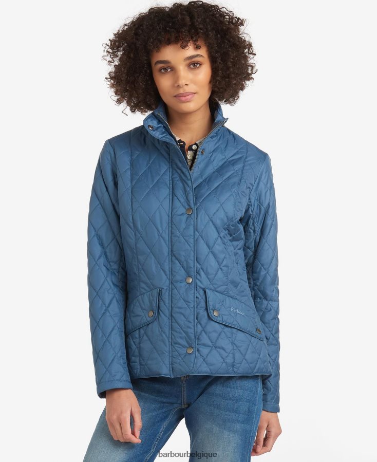 vêtements Barbour veste matelassée poids mouche cavalry Pierre noire femmes T2L6ZP1402