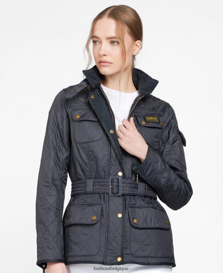 vêtements Barbour veste matelassée polaire internationale marine femmes T2L6ZP1436