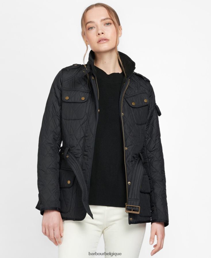vêtements Barbour veste matelassée polaire tourer international noir femmes T2L6ZP1445