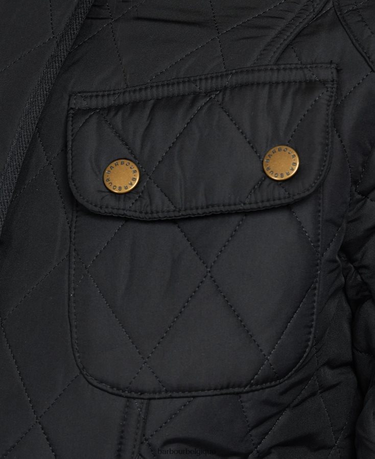 vêtements Barbour veste matelassée polaire tourer international noir femmes T2L6ZP1445