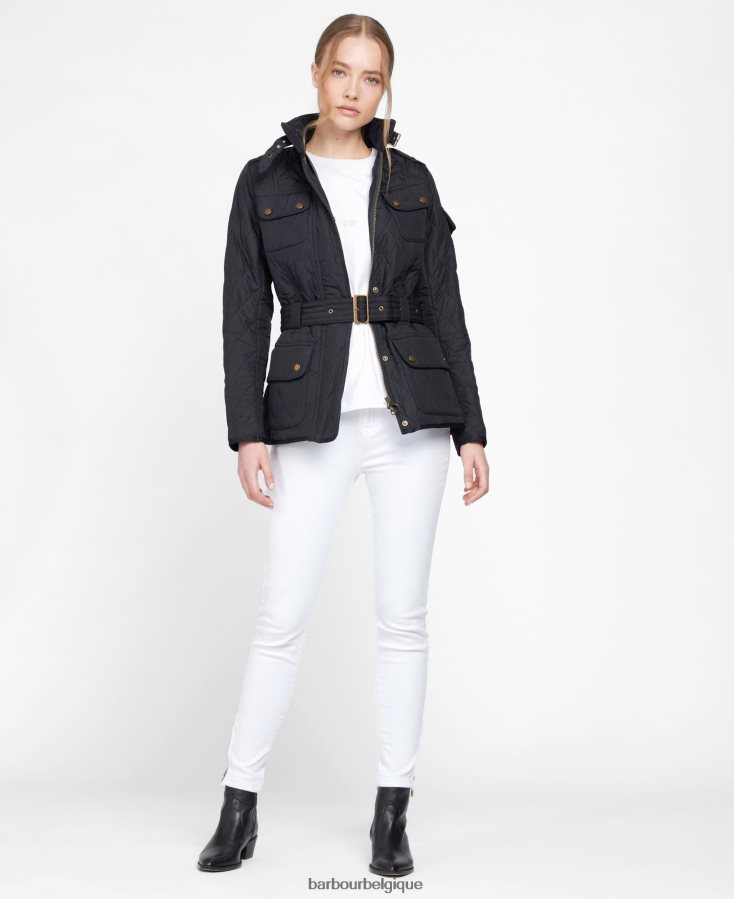 vêtements Barbour veste matelassée polaire tourer international noir femmes T2L6ZP1451