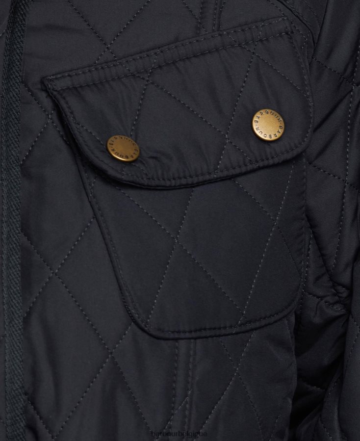 vêtements Barbour veste matelassée polaire tourer international noir femmes T2L6ZP1451