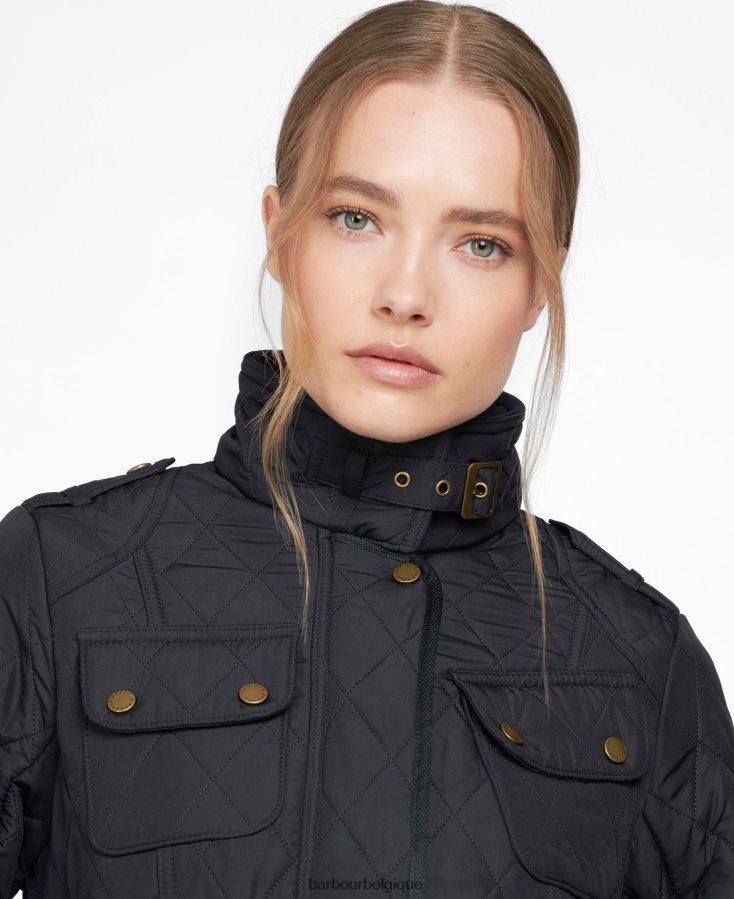 vêtements Barbour veste matelassée polaire tourer international noir femmes T2L6ZP1451