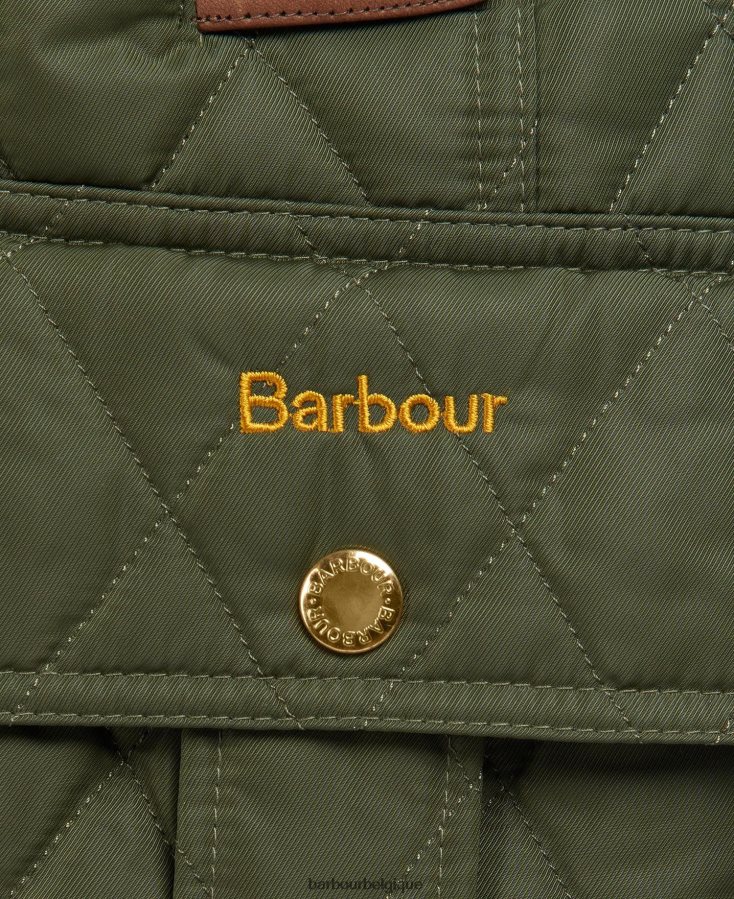 vêtements Barbour veste matelassée premium beadnell olive/antique femmes T2L6ZP1430