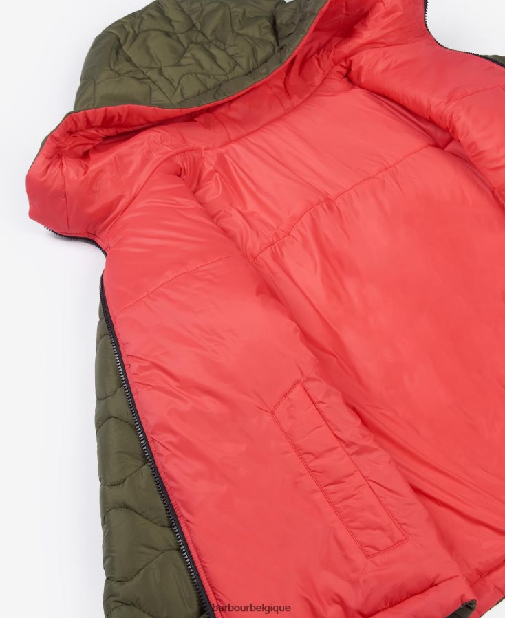 vêtements Barbour veste matelassée réversible fenway portobello/cayenne/bellini femmes T2L6ZP1469