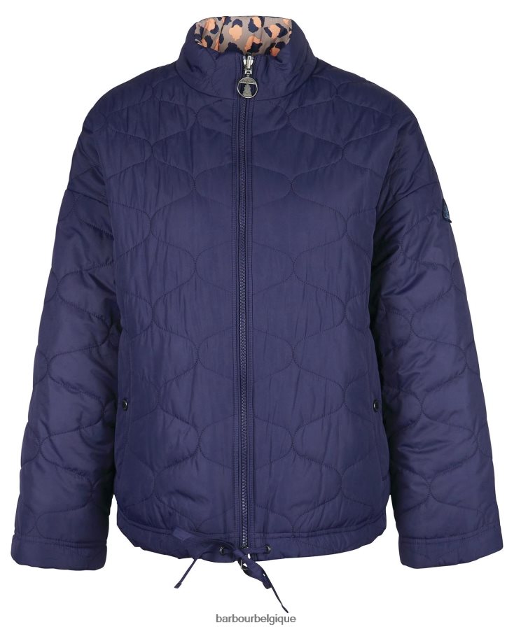 vêtements Barbour veste matelassée réversible imprimée apia encre éternelle/imprimé étourneau trench léger femmes T2L6ZP1431
