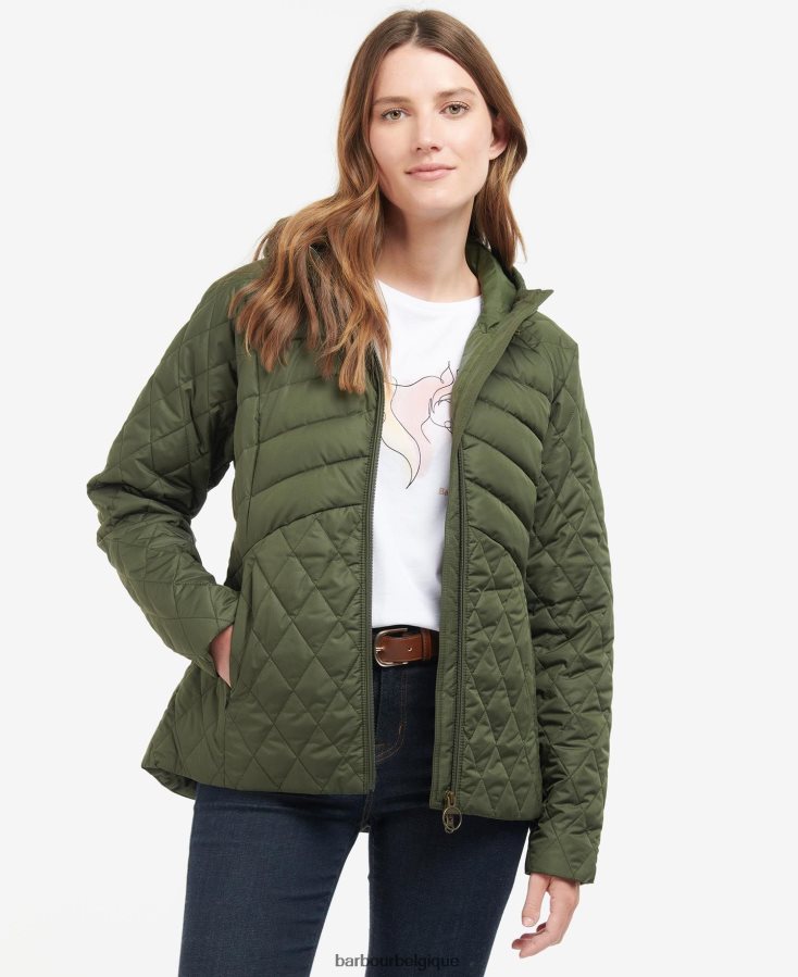 vêtements Barbour veste matelassée regia olive femmes T2L6ZP1494