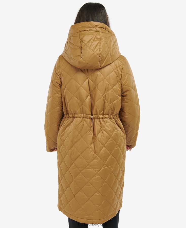 vêtements Barbour veste matelassée rockhampton cendre brûlée femmes T2L6ZP1466