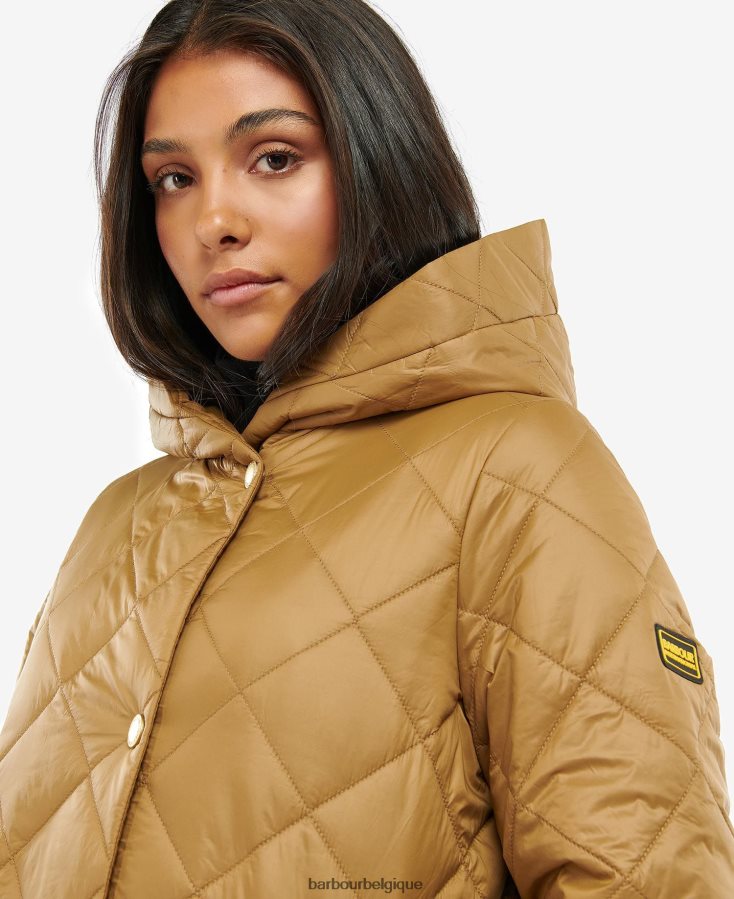 vêtements Barbour veste matelassée rockhampton cendre brûlée femmes T2L6ZP1466