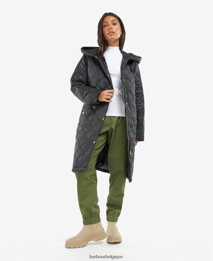 vêtements Barbour veste matelassée rockhampton cendre brûlée femmes T2L6ZP1473