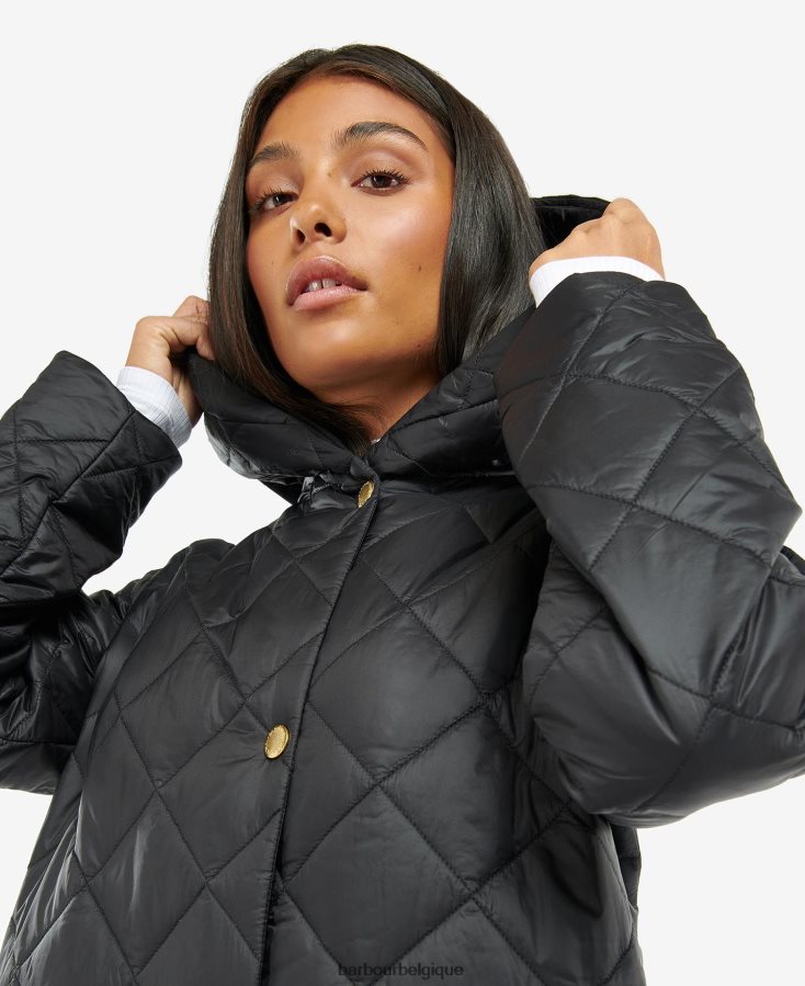 vêtements Barbour veste matelassée rockhampton cendre brûlée femmes T2L6ZP1473