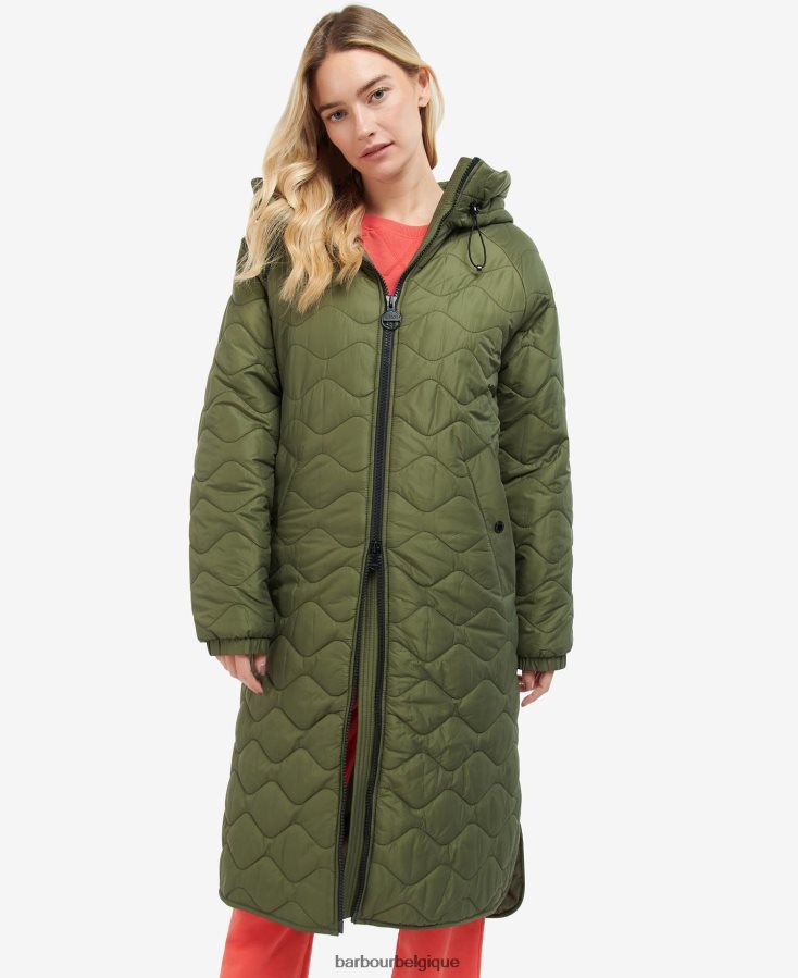 vêtements Barbour veste matelassée roland vert palmier femmes T2L6ZP1449