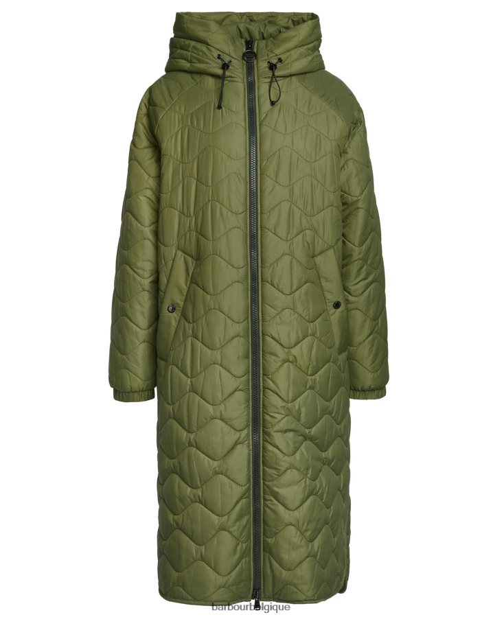 vêtements Barbour veste matelassée roland vert palmier femmes T2L6ZP1449