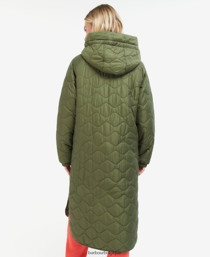 vêtements Barbour veste matelassée roland vert palmier femmes T2L6ZP1449