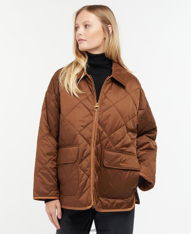 vêtements Barbour veste matelassée ryhope noir/ancien femmes T2L6ZP1426