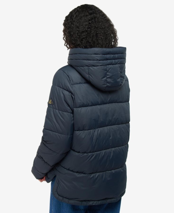 vêtements Barbour veste matelassée saunton bleu marine foncé femmes T2L6ZP1446