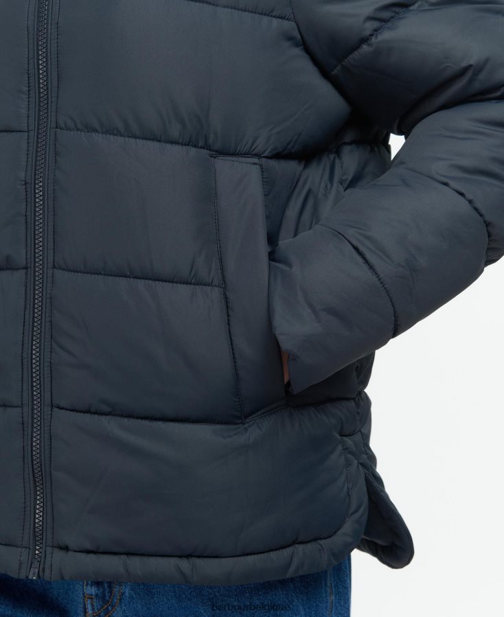 vêtements Barbour veste matelassée saunton bleu marine foncé femmes T2L6ZP1446
