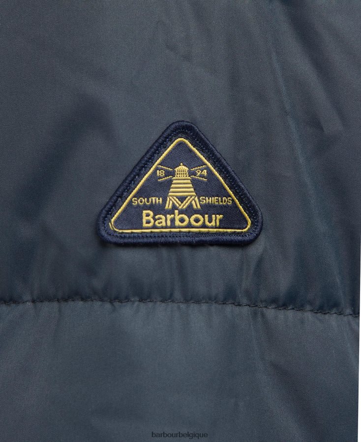 vêtements Barbour veste matelassée saunton bleu marine foncé femmes T2L6ZP1446