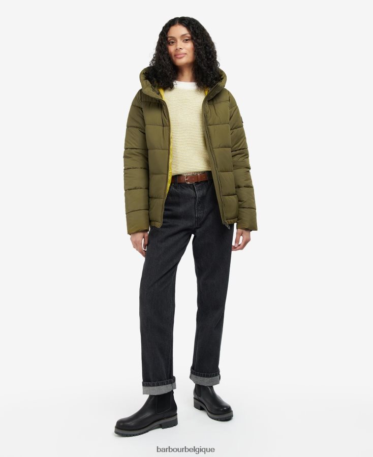 vêtements Barbour veste matelassée saunton bleu marine foncé femmes T2L6ZP1518