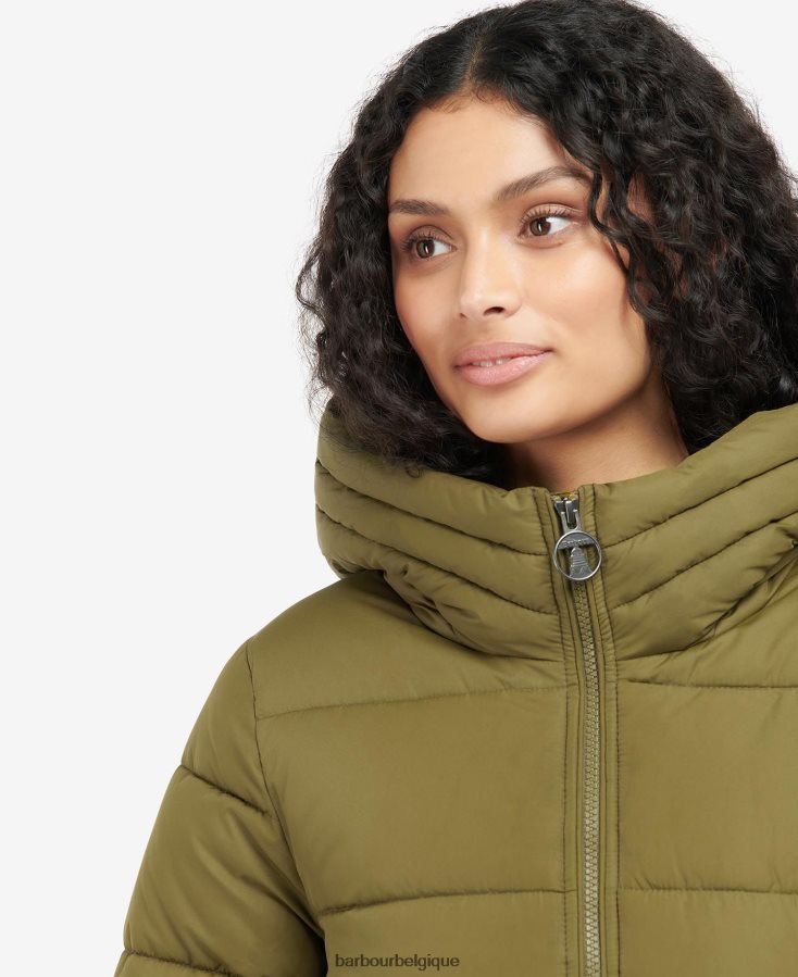 vêtements Barbour veste matelassée saunton bleu marine foncé femmes T2L6ZP1518